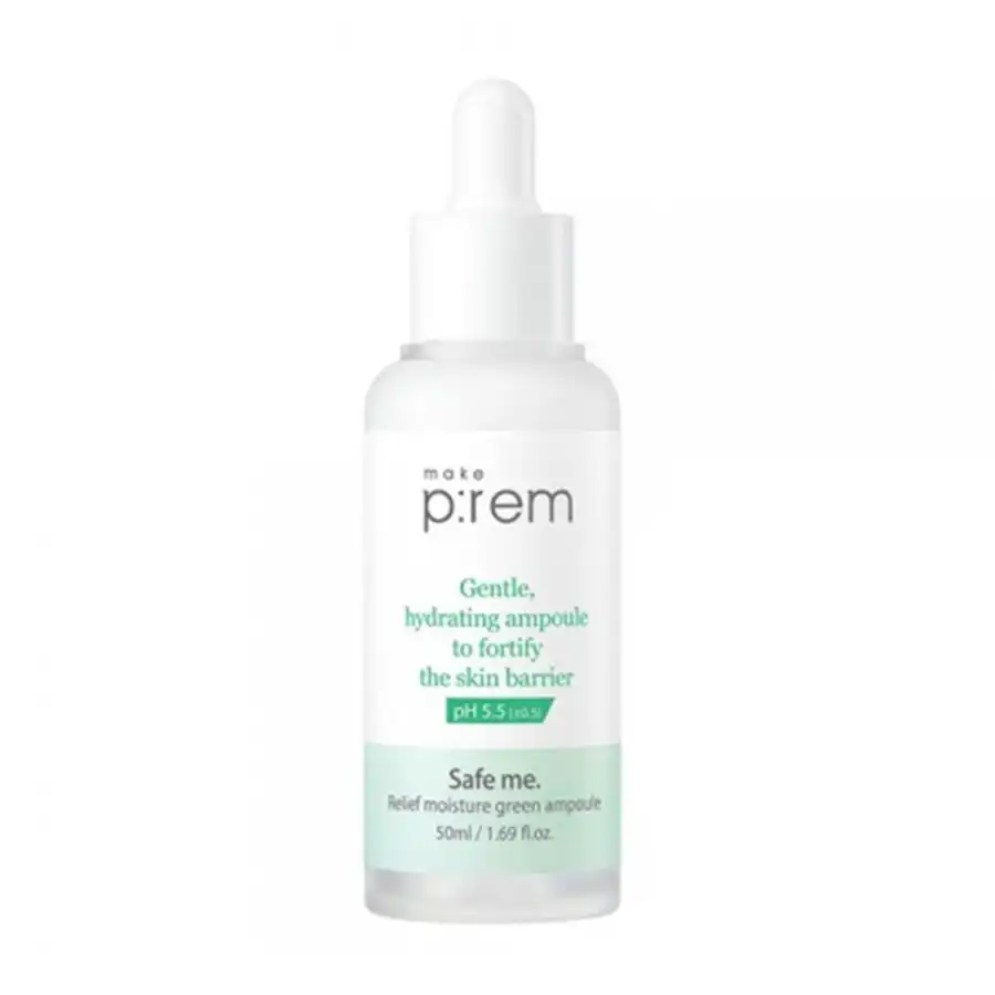 make p:rem - Safe me Relief Moisture Green Ampoule Ampollas 50 ml unisex - make p:rem - Comparador de precios