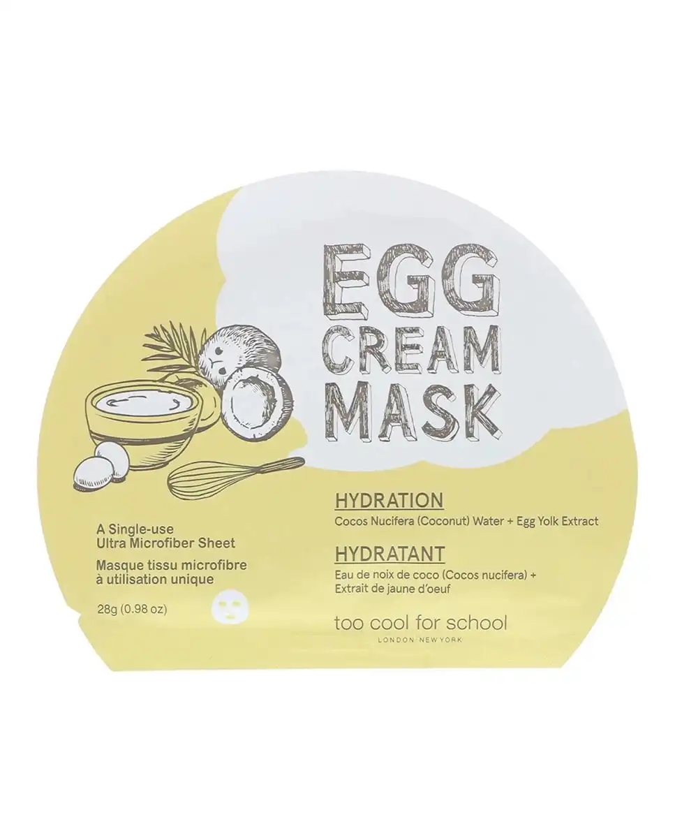Mascarilla Facial con Huevo Hydration 28 g Too Cool For School - Too Cool For School - Comparador de precios