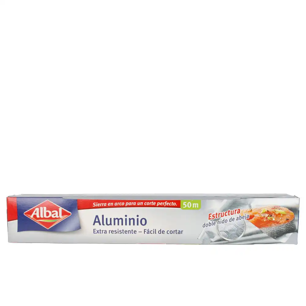 Papel Aluminio extra resistente fácil de cortar 50 metros - Albal - Comparador de precios