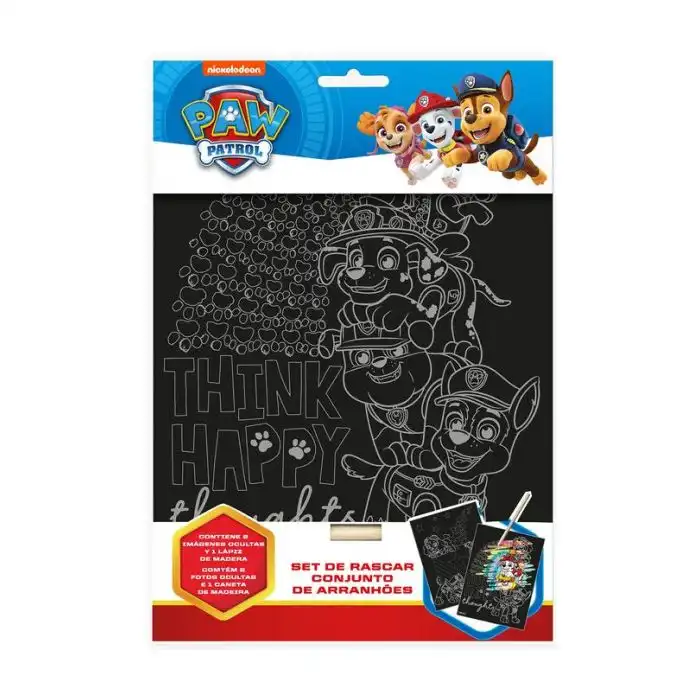 Paw Patrol Set de Papeleria Scratch Art - Nickelodeon - Comparador de precios