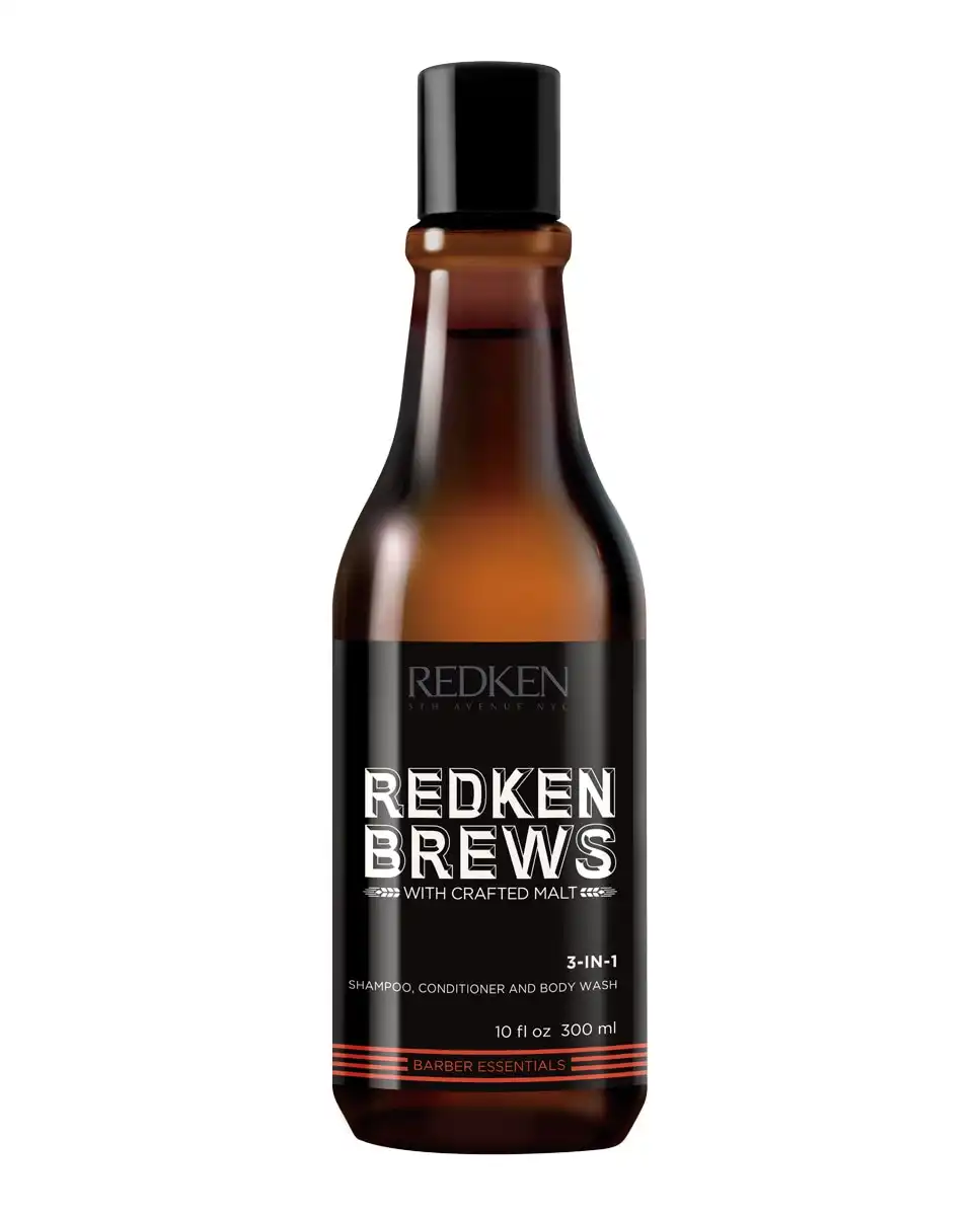 REDKEN - Champú, Acondicionador Y Gel De Cuerpo Brews 3 In 1 - Redken - Comparador de precios
