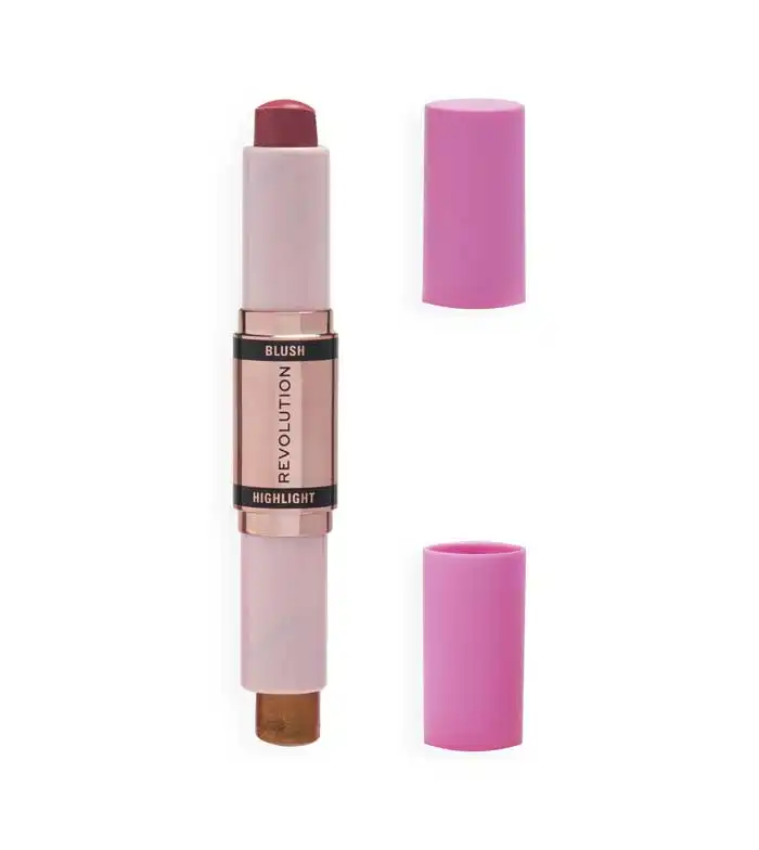 Revolution - Dúo de colorete e iluminador en stick - Flushing Pink - Makeup Revolution - Comparador de precios