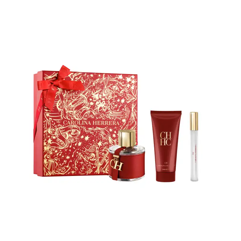 Set Ch Eau De Toilette 100 Ml + Mini 10 Ml + Body Lotion 100 Ml - Carolina Herrera - Comparador de precios