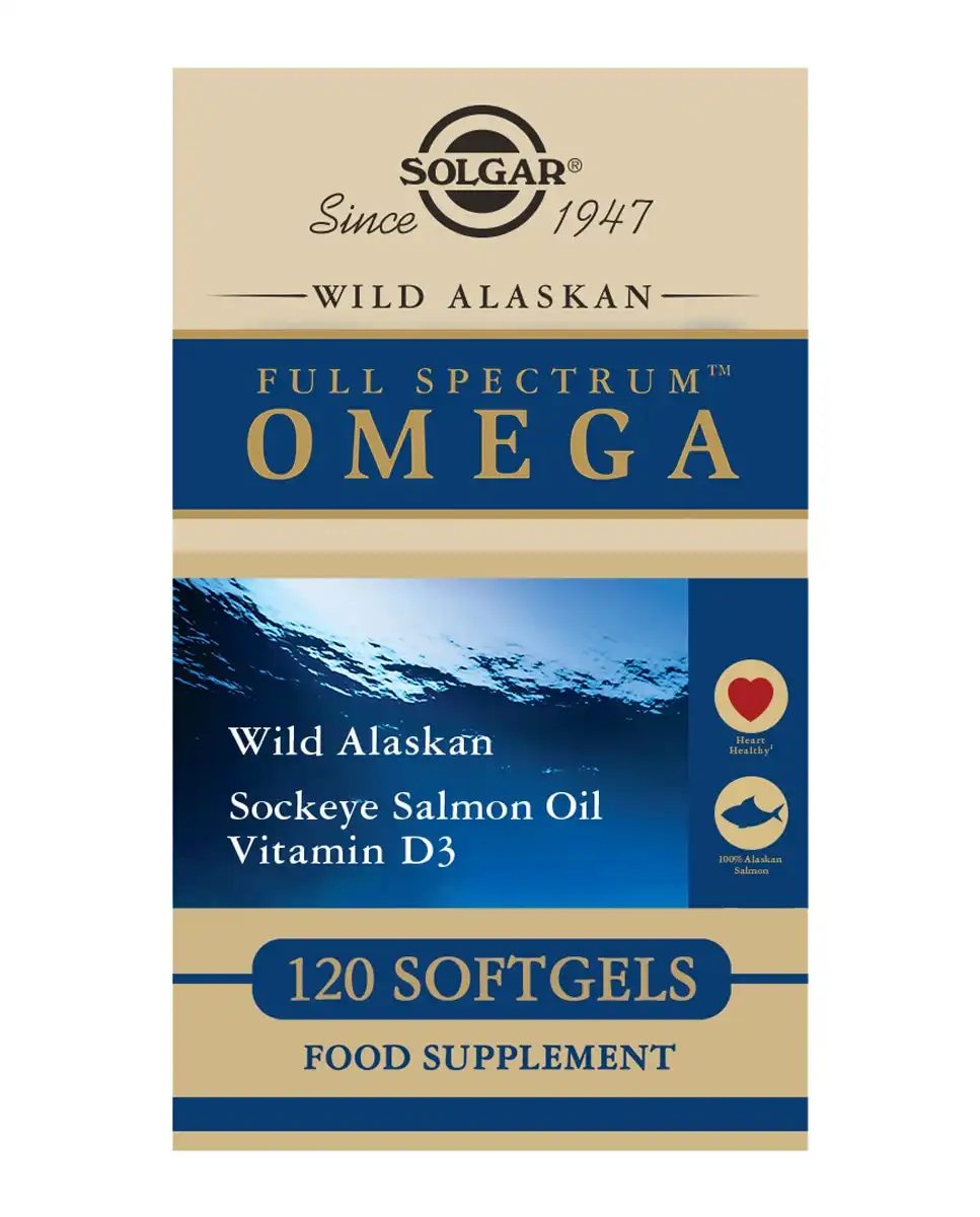 SOLGAR - 120 Cápsulas Blandas Full Spectrumtm Omega - SOLGAR - Comparador de precios