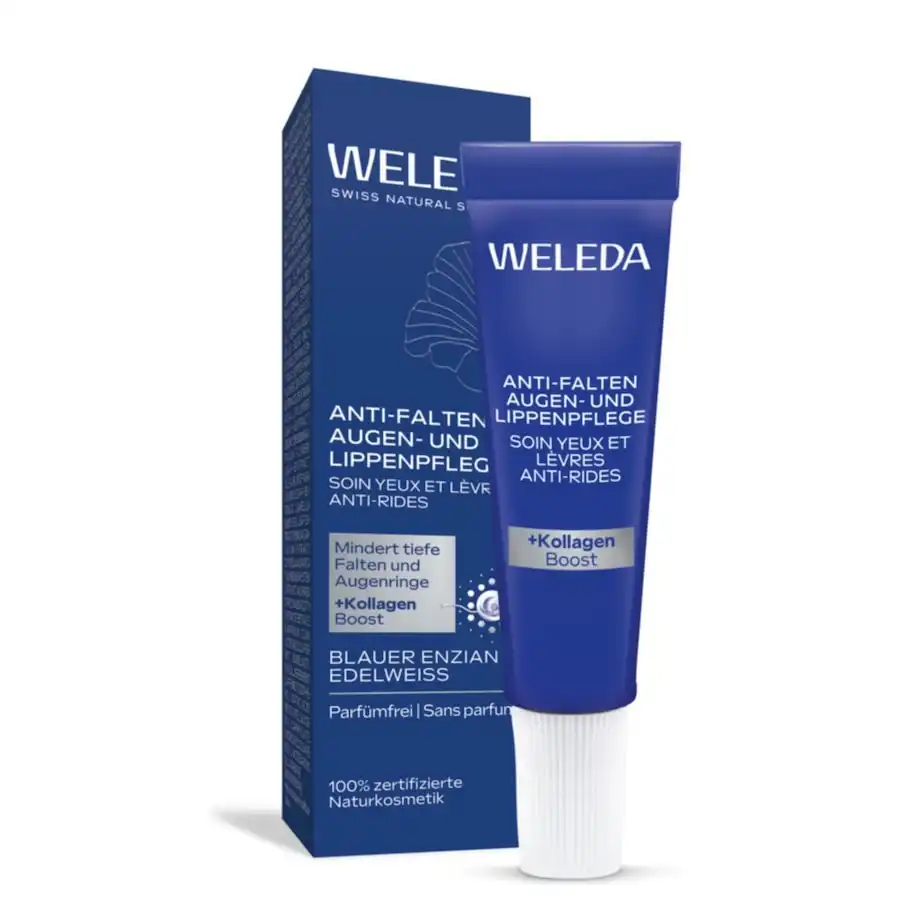 Weleda - Blauer Tratamiento antiarrugas para ojos y labios Genciana y Edelweiss Cremas de ojos 10 ml unisex - Weleda - Comparador de precios
