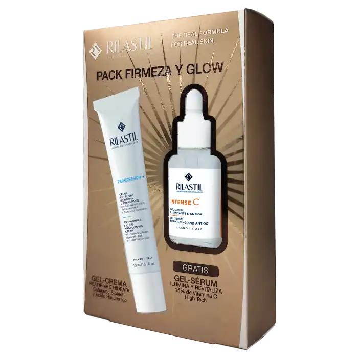 Pack Firmeza - Glow Progression (+) Gel-Crema + Intense C Gel-Sérum 70 ml - Rilastil - Comparador de precios