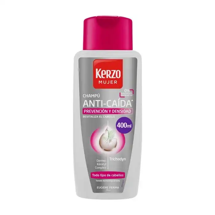 Champú Anticaída para Mujer 400 ml - KERZO - Comparador de precios