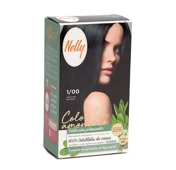 Color Vegano Sin Amoniaco 1.Negro Azul - Nelly - Comparador de precios