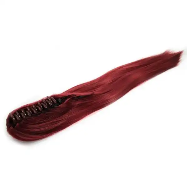 Fashiongirl - Extensiones De Cabello De Cola De Caballo Con Clip #33 Rojo - Recto Extensiones de cabello 1 pieces Marrón unisex - Fashiongirl - Comparador de precios