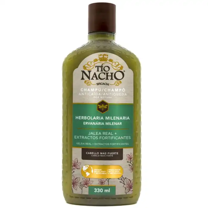 Herbolaria Milenaria Champú Anti Caída 330 ml - Tío Nacho - Comparador de precios