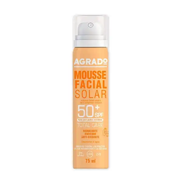 Mousse Facial Solar Spf 50+ - Agrado - Comparador de precios