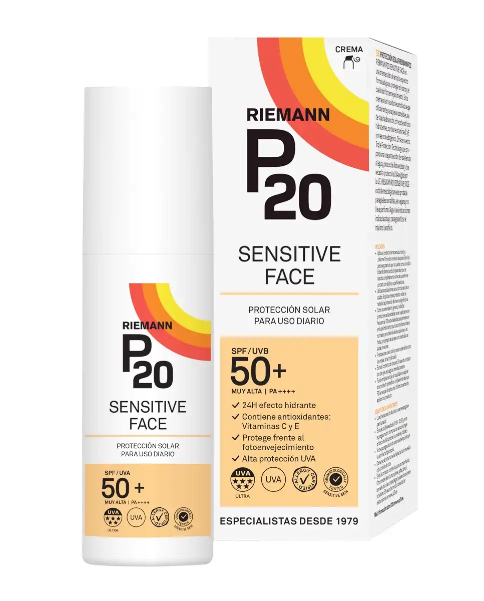 P20 - Protección solar facial para piel sensible SPF50+ 50 ml P20. - P20 - Comparador de precios