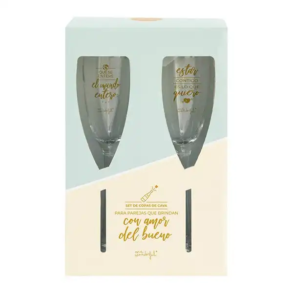 Para Parejas Que Brindan Con Amor Del Bueno - Mr Wonderful - Comparador de precios