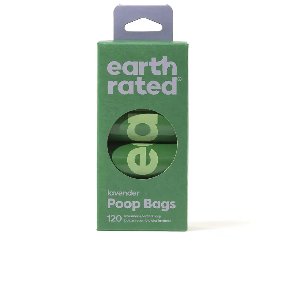 Rollos Bolsa mascota recambio #lavanda 8 x 15 u - Earth Rated - Comparador de precios