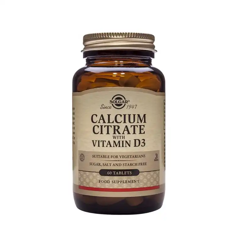 Solgar Calcium Citrate With Vitamin D3 60 Tablets - SOLGAR - Comparador de precios