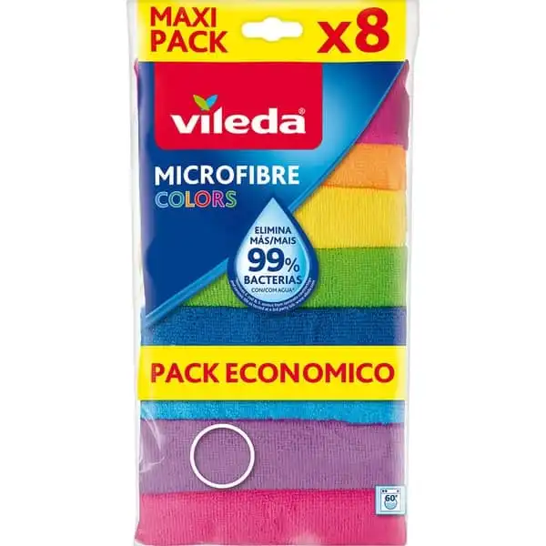 VILEDA Microfibra Colors 8 und Bayetas Microfibras - VILEDA - Comparador de precios