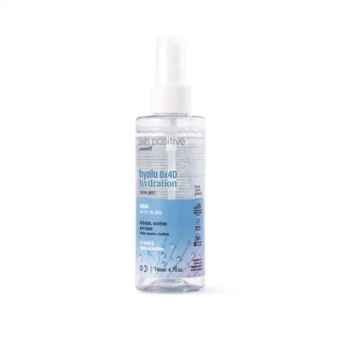 Skin Positive Facial Mist Hyalu 8x 4D 140 ml - Agrado - Comparador de precios