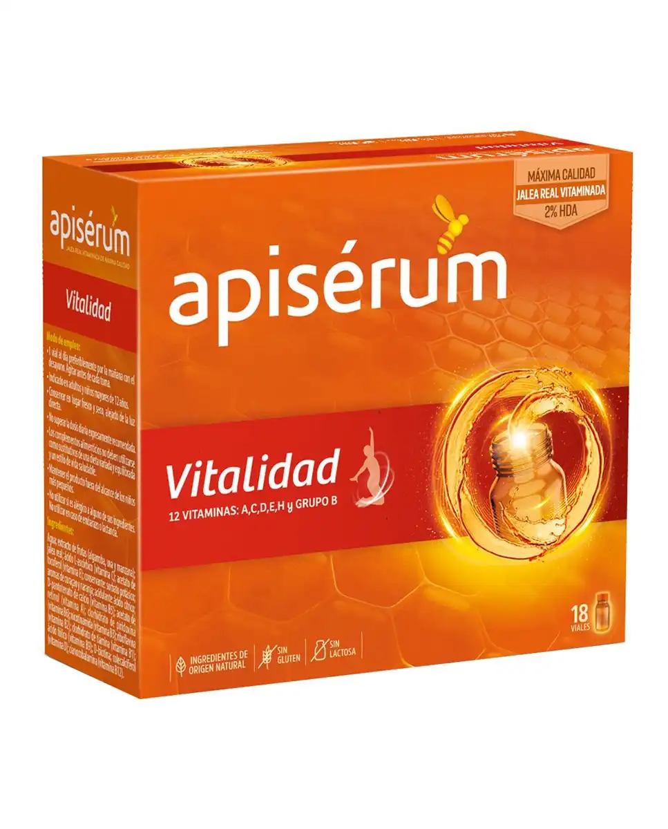 Apisérum - 18 Viales Vitalidad Apiserum - Apisérum - Comparador de precios