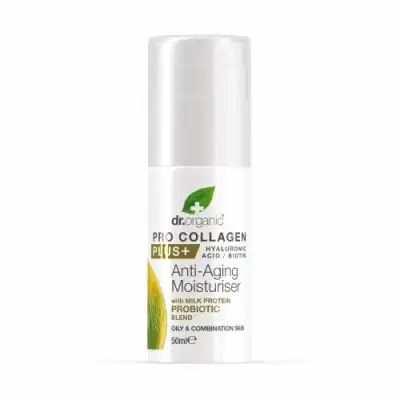 Dr. Organic Crema Antiedad Pro Colágeno+ de Probióticos Proteína, 50 ml - Dr. Organic - Comparador de precios