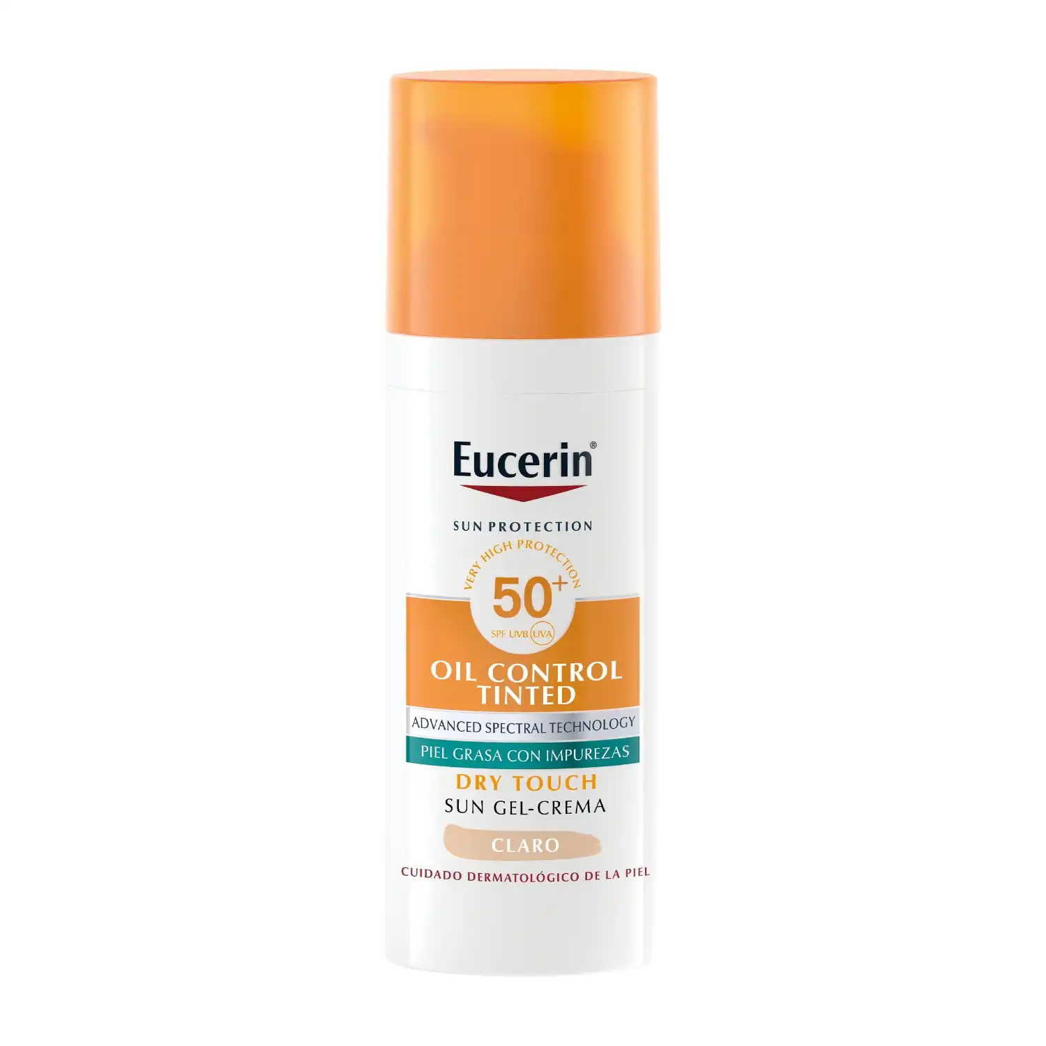 FACE OIL CONTROL DRY TOUCH CREMA SPF50+ TINTED LIGHT Aceite facial 50 ml - Eucerin - Comparador de precios