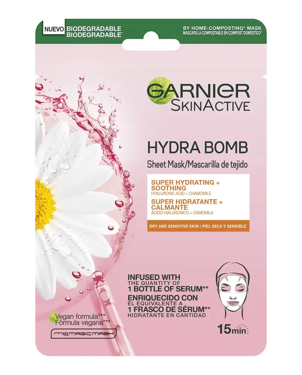 Garnier - Mascarilla Tissu Hydra Bomb Skin Active - Garnier - Comparador de precios