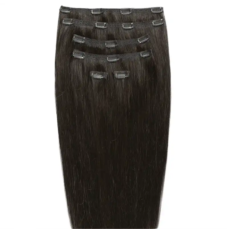 Gold24 - Extensiones Con Clip Gold24 #4 Marrón - 60 Cm Extensiones de cabello 1 pieces Negro unisex - Gold24 - Comparador de precios