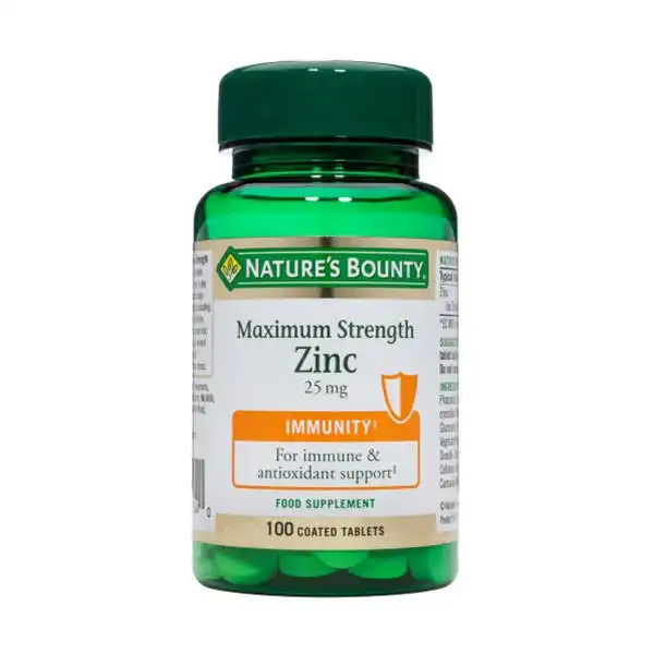 Maximum Strength Zinc - Natures Bounty - Comparador de precios