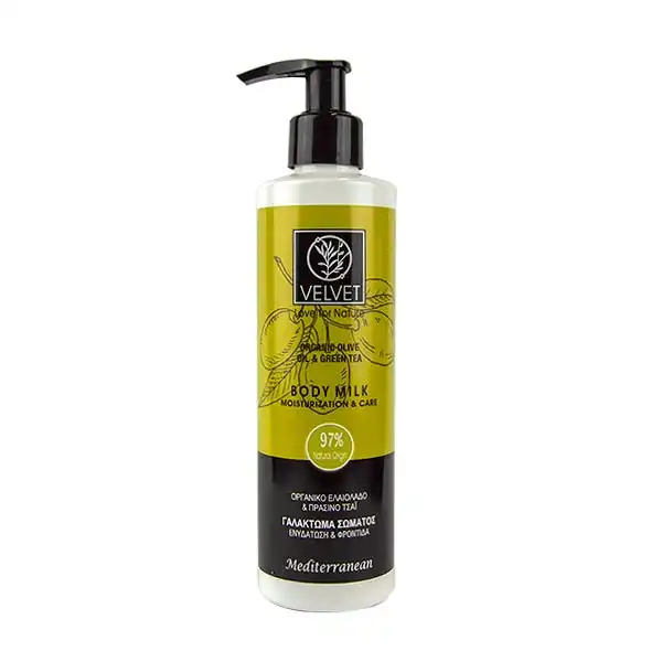 Organic Olive Oil & Green Tea Body Milk Moisturization & Care - Velvet - Comparador de precios