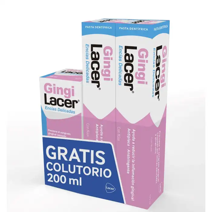 Pack Gingilacer Pasta + Colutorio 450 ml - lacer - Comparador de precios