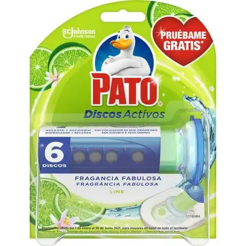 Pato Discos Activos Lima 36 ml Desinfectante WC - Pato - Comparador de precios