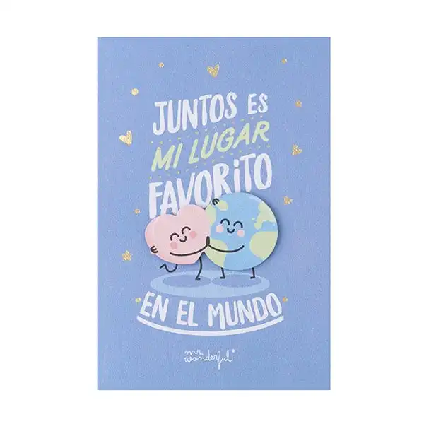 Postal Juntos Es Mi Lugar Favorito - Mr Wonderful - Comparador de precios