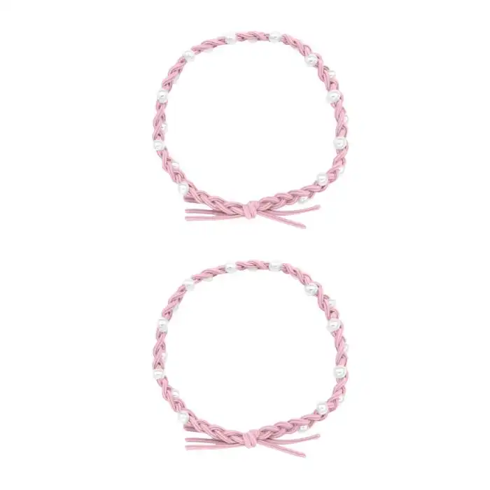 Set 2 Gomas Trenzadas Perlas - Woo oow - Comparador de precios
