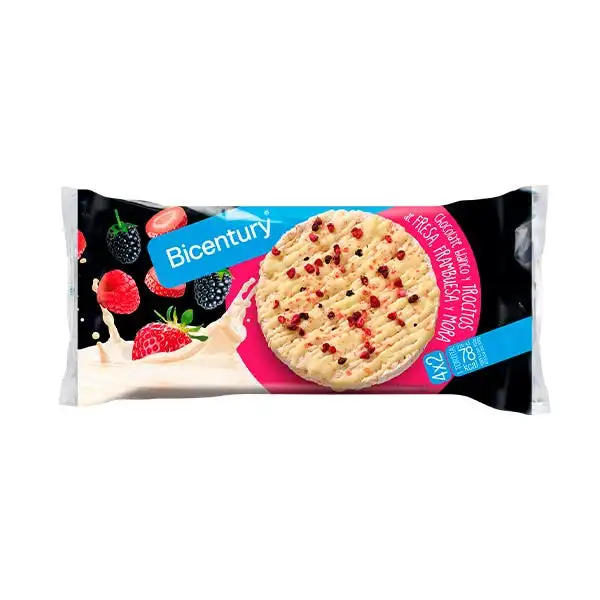 Tortitas Choco Blanco Frutos Rojos - BICENTURY - Comparador de precios