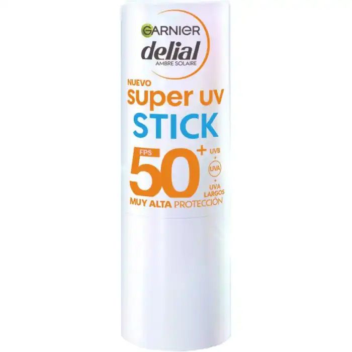 Protector Solar en Barra Delial Super UV Stick SPF50+ 9 gr - Garnier - Comparador de precios