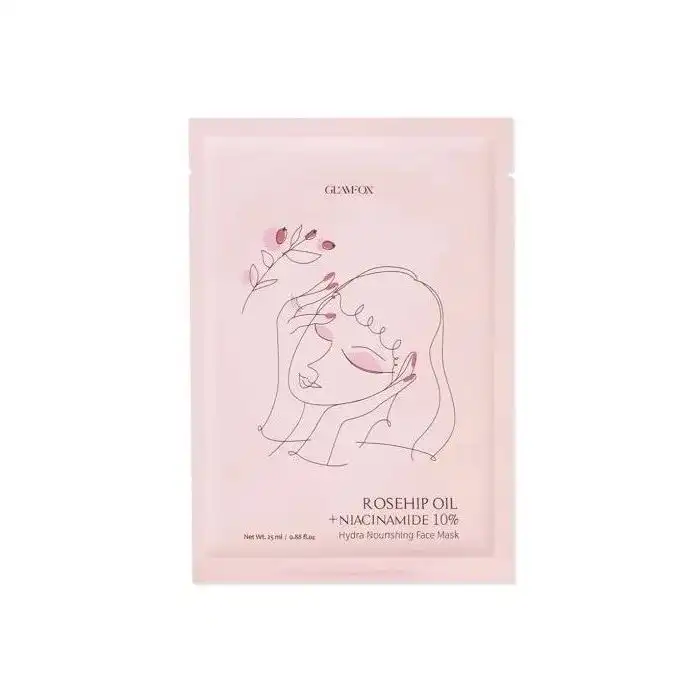 Rosehip Oil + Niacinamide Hydra Nourishing Face Mask Mascarilla Facial - Glamfox - Comparador de precios