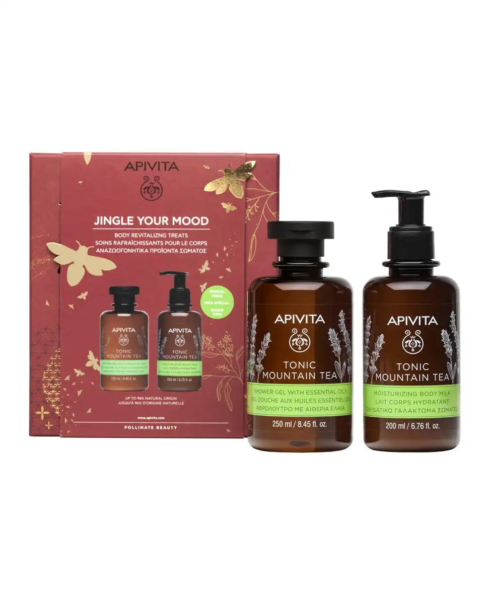 Apivita - Cofre Tonic Mountain Tea Gel + Leche Corporal - Apivita - Comparador de precios