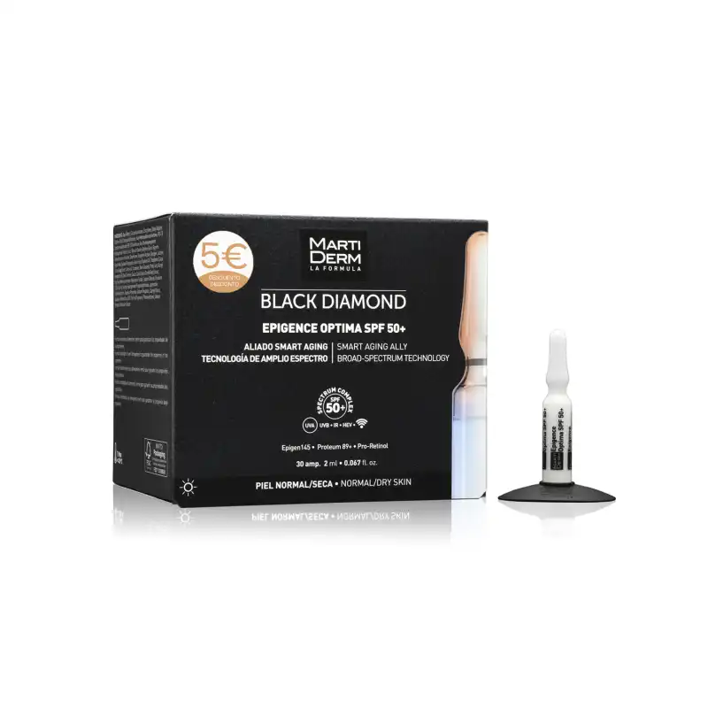 Black Diamond Epigence Optima Spf50+ 30 Ampollas 5€ Dto - MartiDerm - Comparador de precios