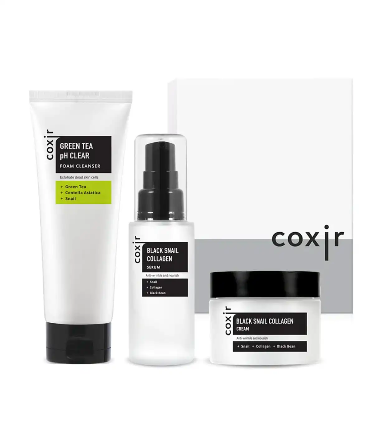 COXIR - Set de cuidado facial antimanchas Black Snail Gift Set - Coxir - Comparador de precios
