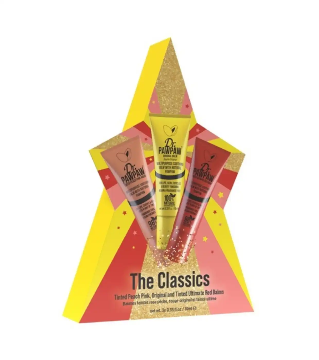 Dr. PAWPAW - Trío de bálsamos labiales The Classics - Tinted Peach Pink, Original & Tinted Ultimate Red - Dr PawPaw - Comparador de precios