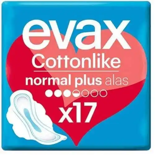 Evax Cottonlike Compresas Normal Plus con Alas 17 Unidades - EVAX - Comparador de precios