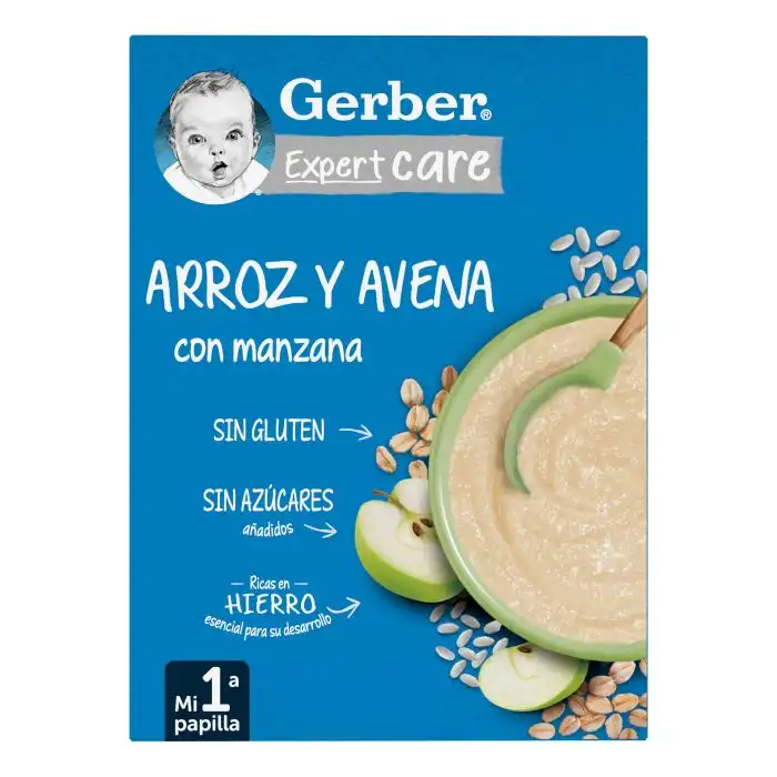 ExpertCare Papilla de Arroz y Avena con Manzana 250 gr - Gerber - Comparador de precios