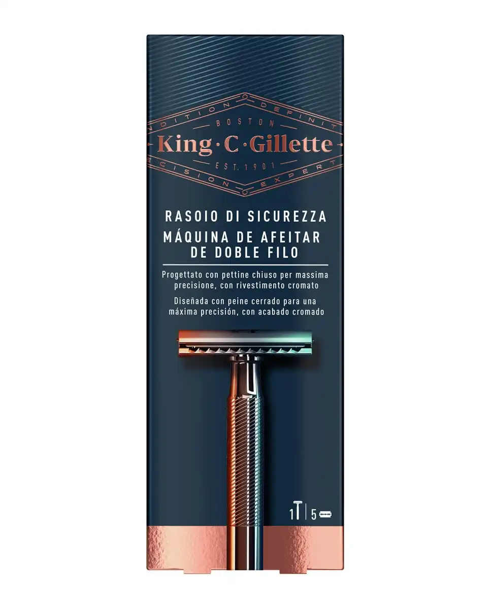 Gillette - Maquinilla De Afeitar De Doble Filo King C. - Gillette - Comparador de precios