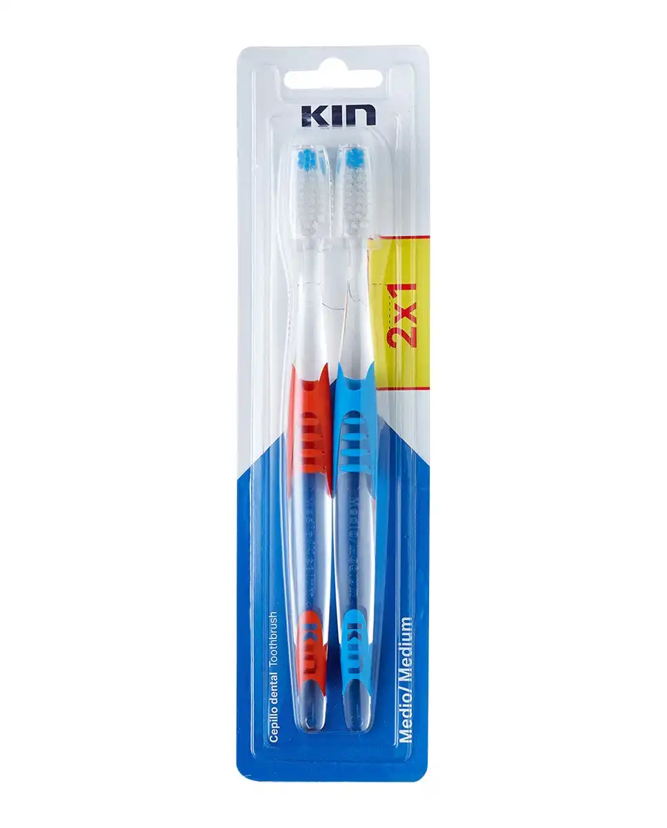 Kin - Pack 2x1 Cepillo Dental Medio - Kin - Comparador de precios
