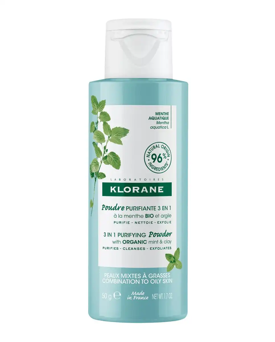Klorane - Polvo Purificante 3 En 1 A La Menta Acuática Bio 50 G - Klorane - Comparador de precios