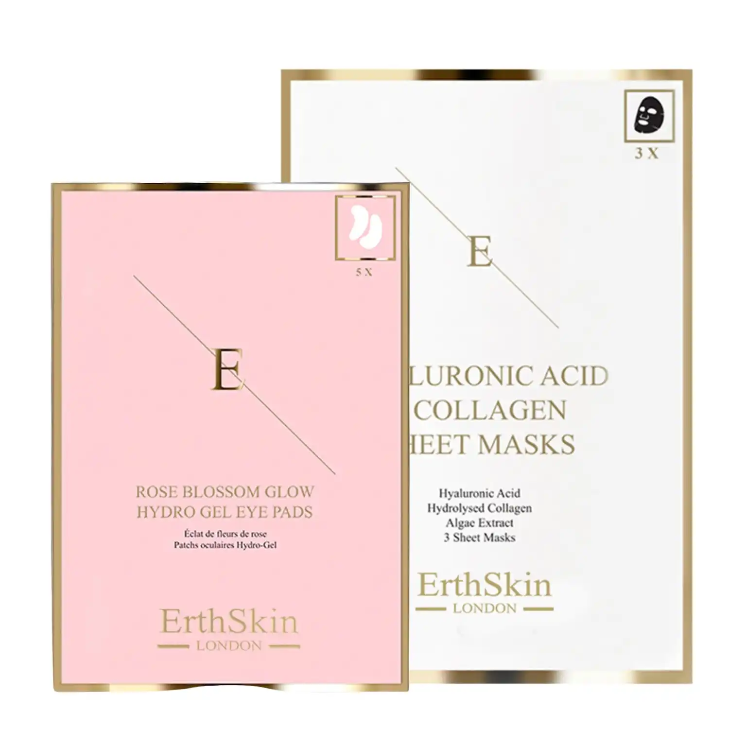 Mascarilla y set de ojos Hydra + Rose Set de tratamiento facial - ErthSkin London - Comparador de precios