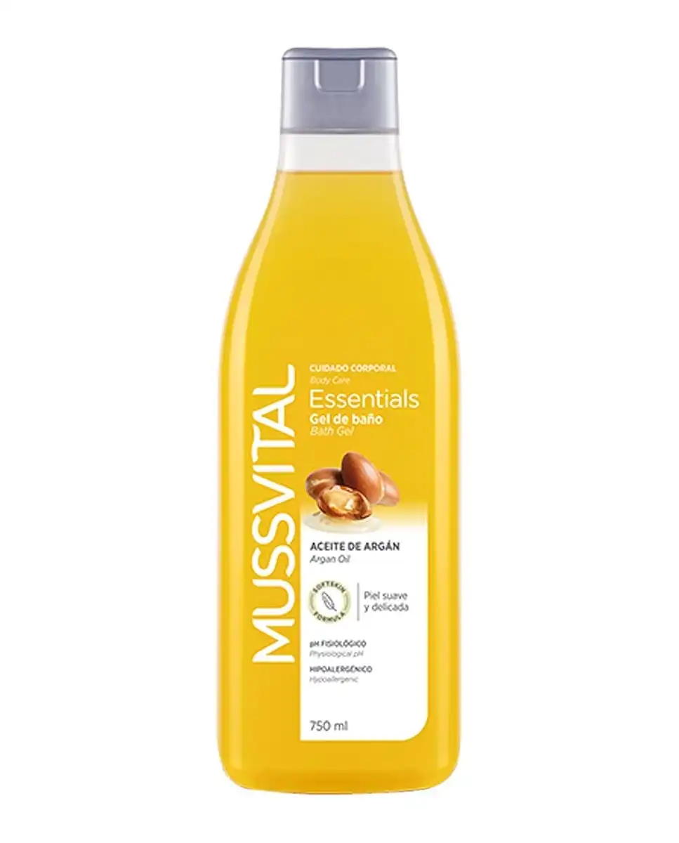 Mussvital - Gel De Baño Essentials Argan 750 Ml - Mussvital - Comparador de precios