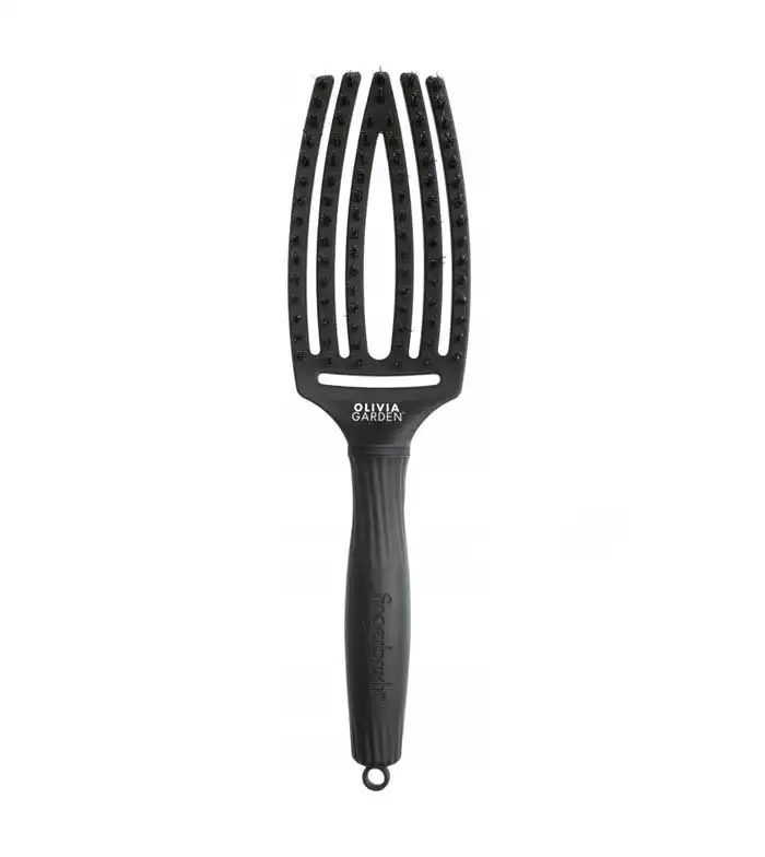 Olivia Garden - Cepillo para cabello Fingerbrush Combo Medium - Full Black Medium - Olivia Garden - Comparador de precios