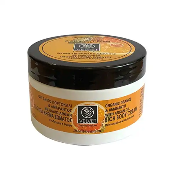 Organic Orange & Amaranth With Argan Oil Rich Body Cream - Velvet - Comparador de precios