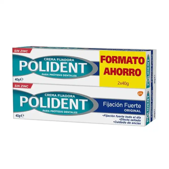 Original Crema Fijadora para Prótesis Dentales 40 gr - Polident - Comparador de precios