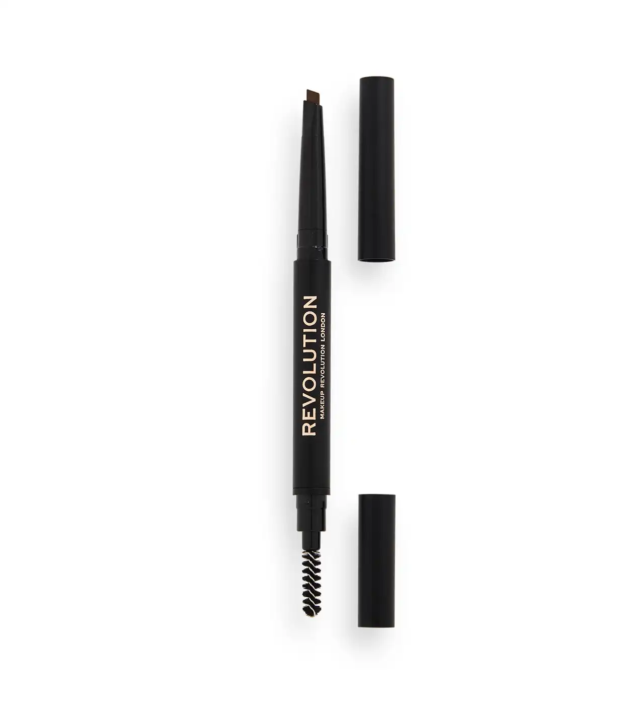 Revolution - Lápiz para cejas Duo Brow Definer - Medium Brown - Makeup Revolution - Comparador de precios
